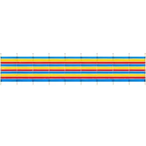 10 Pole Traditional Beach Windbreak - 5ft