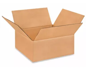 10 x 10 x 4" Lightweight 32 ECT Corrugated Boxes