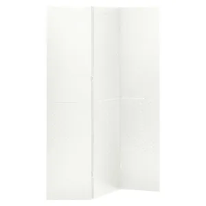 3-Panel Room Divider White 120x180 cm Steel