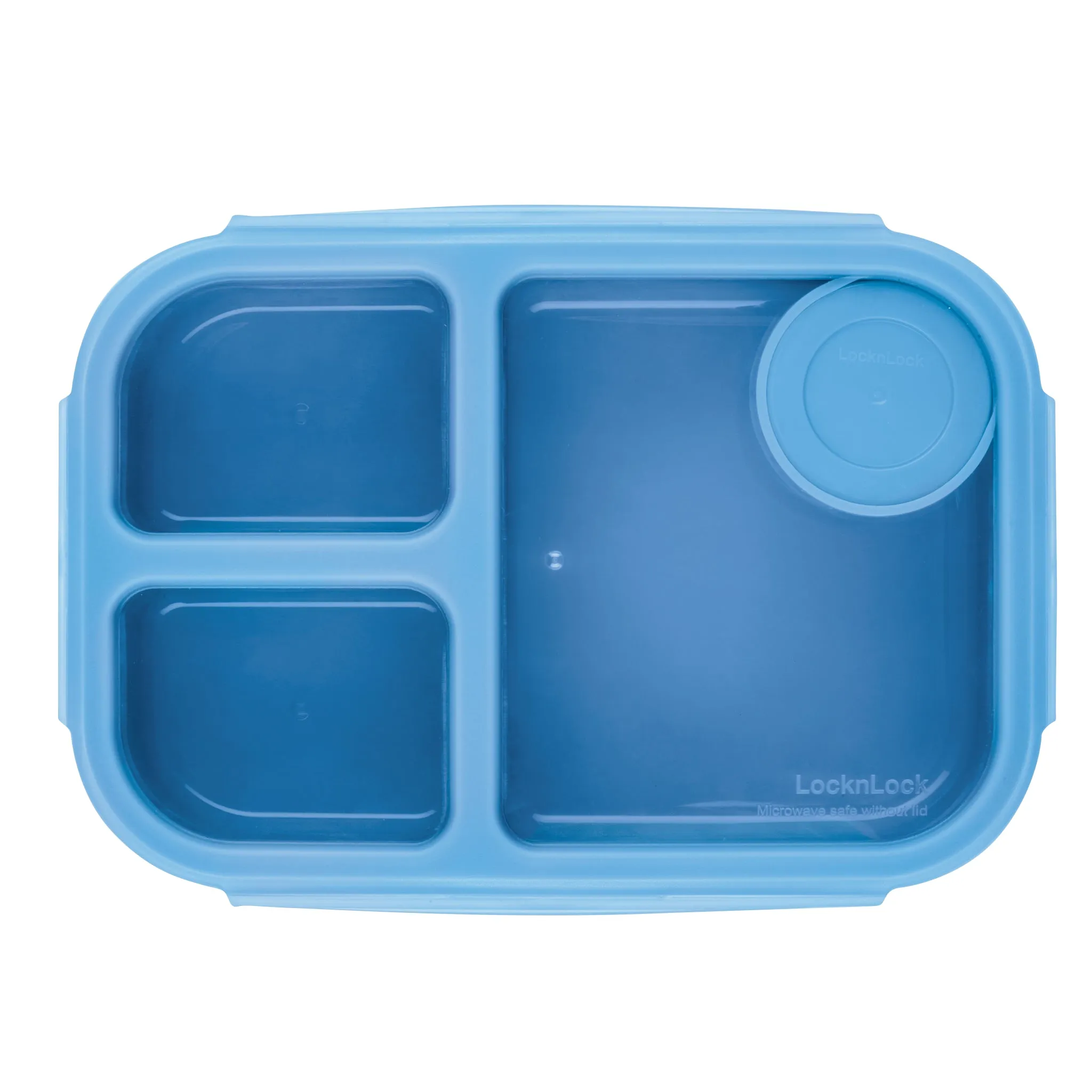 33-Ounce On the Go Divided Lunch Box Container with Removable Dips and Dressings Cup
