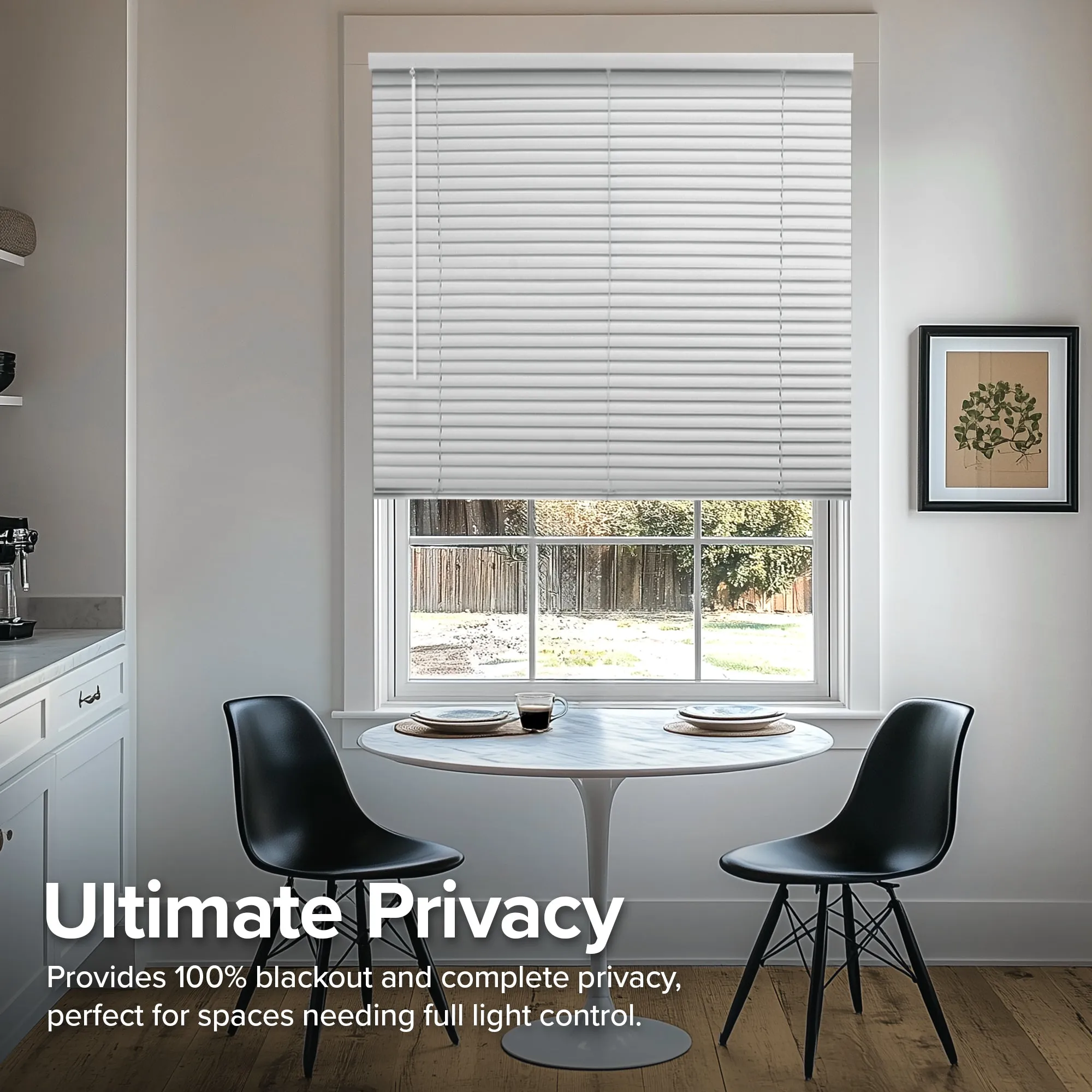 72-INCH HEIGHTS | Blackout 1" Slats | Midnight