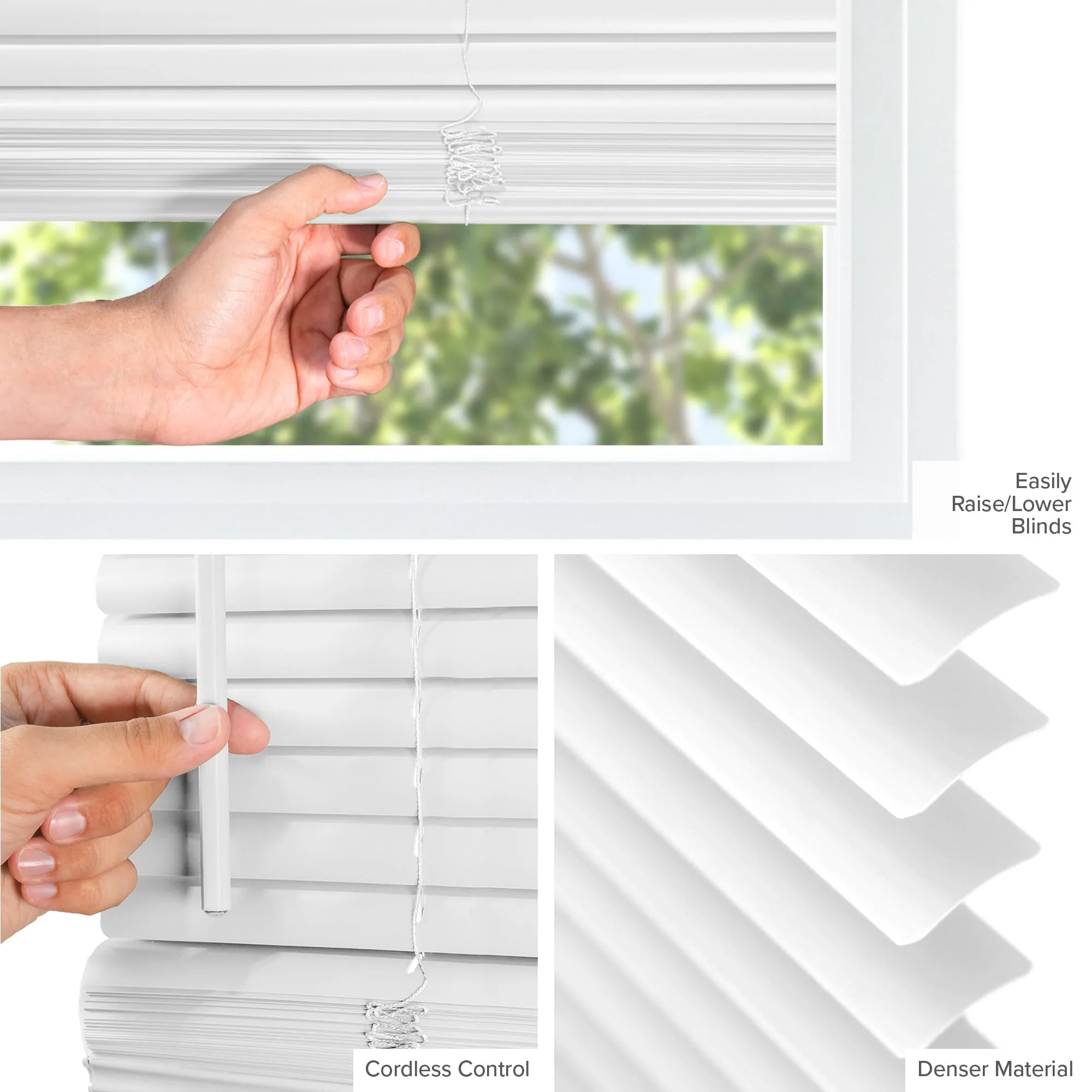 84-INCH HEIGHTS | Blackout 1" Slats | Midnight