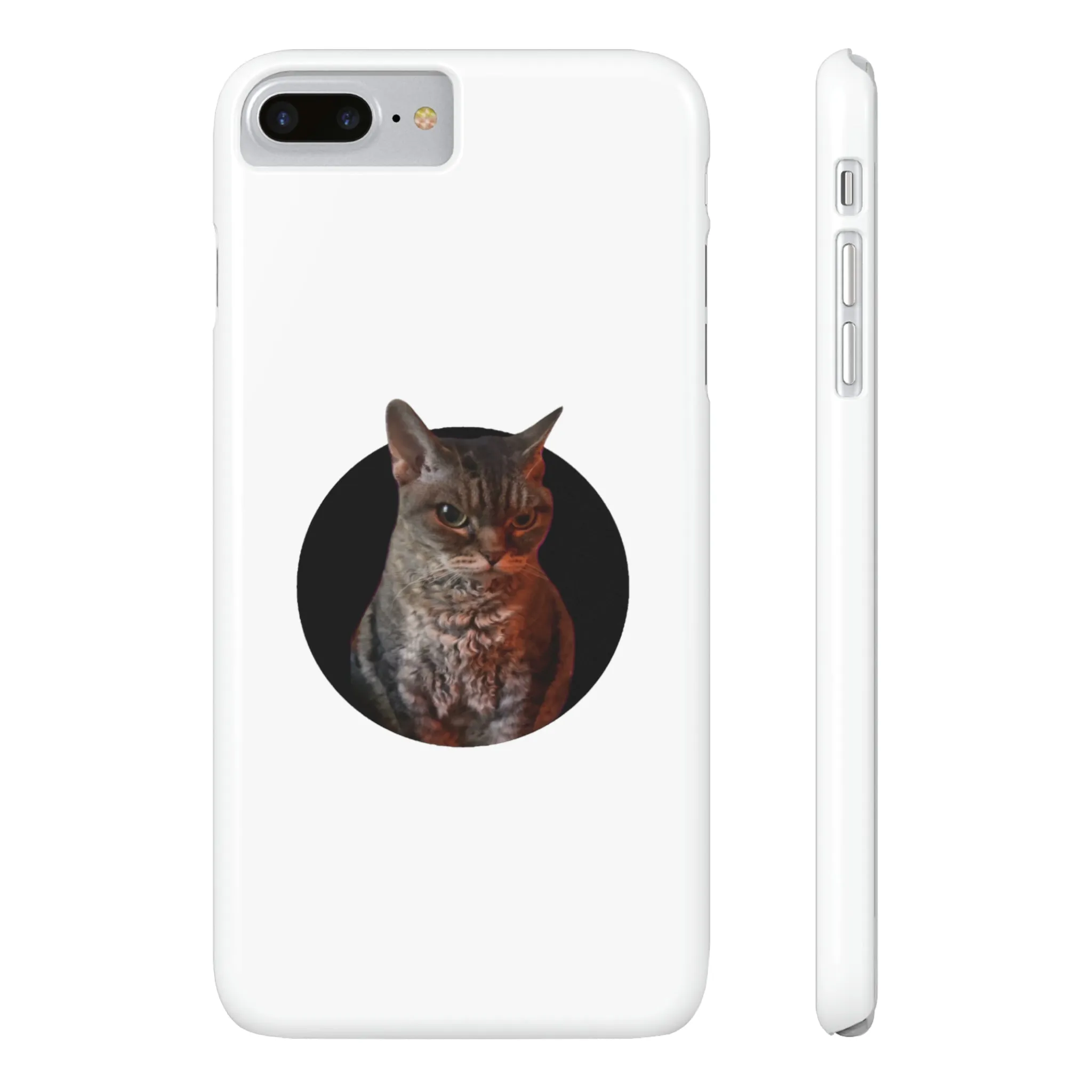 Angry Cat Meme Slim Phone Cases