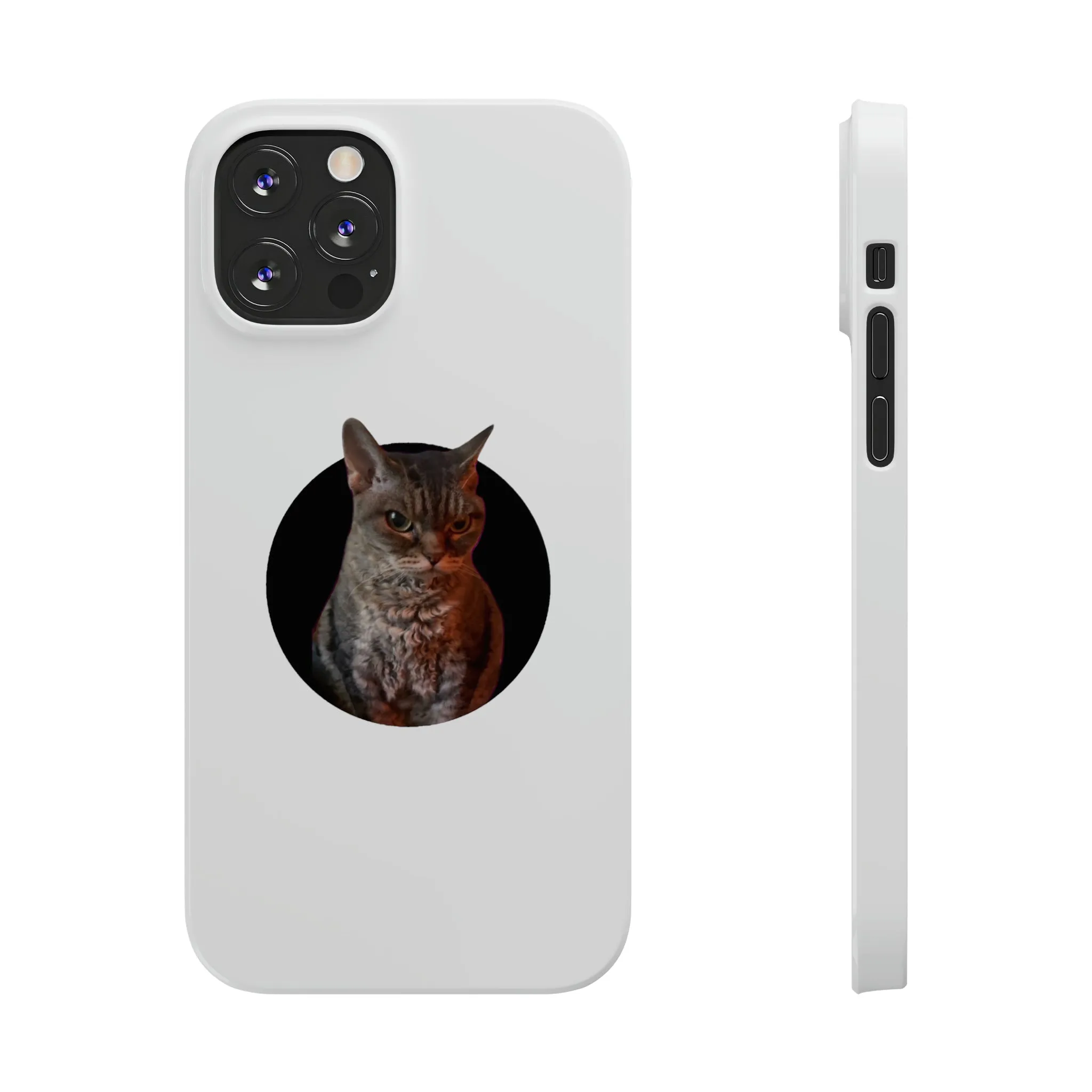 Angry Cat Meme Slim Phone Cases