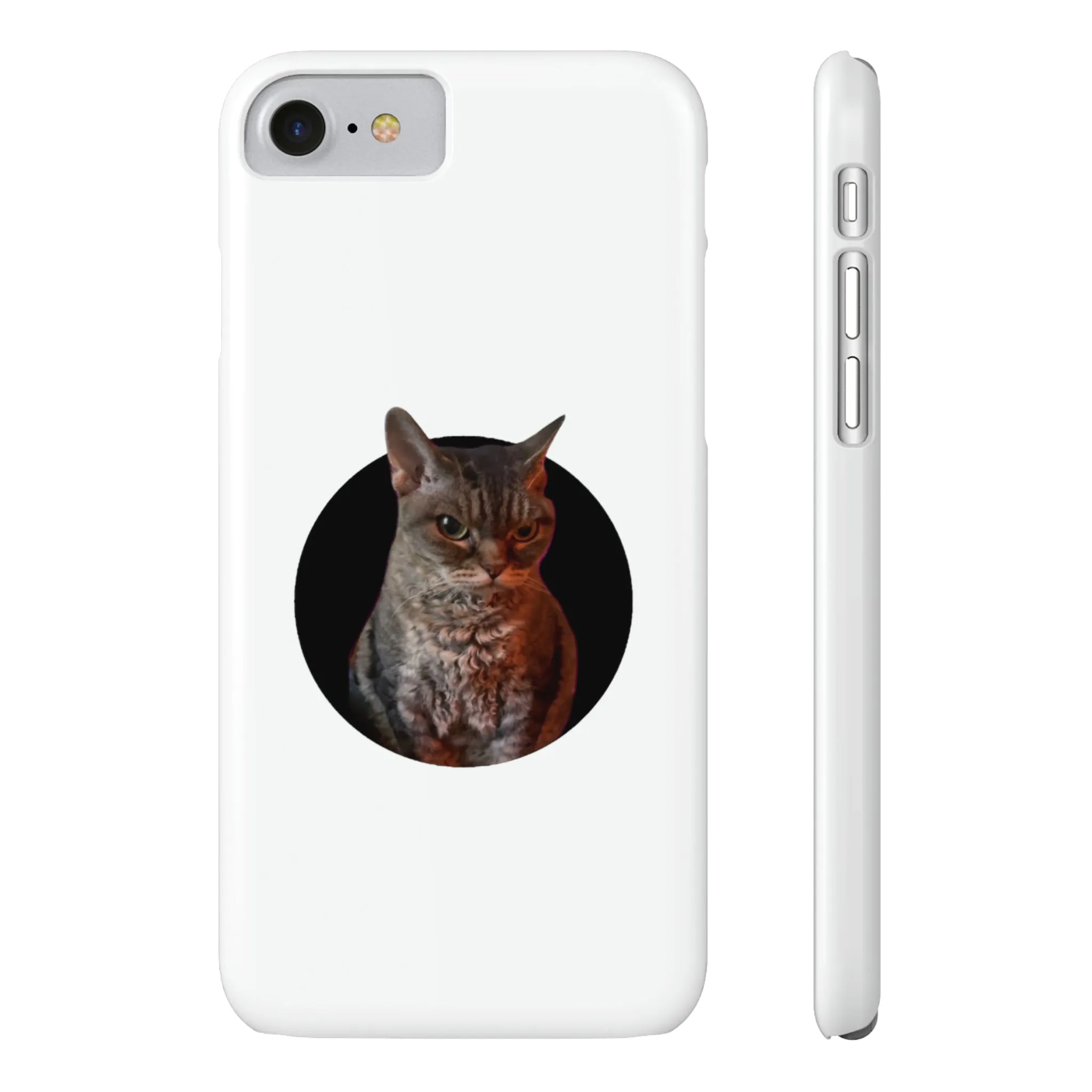 Angry Cat Meme Slim Phone Cases