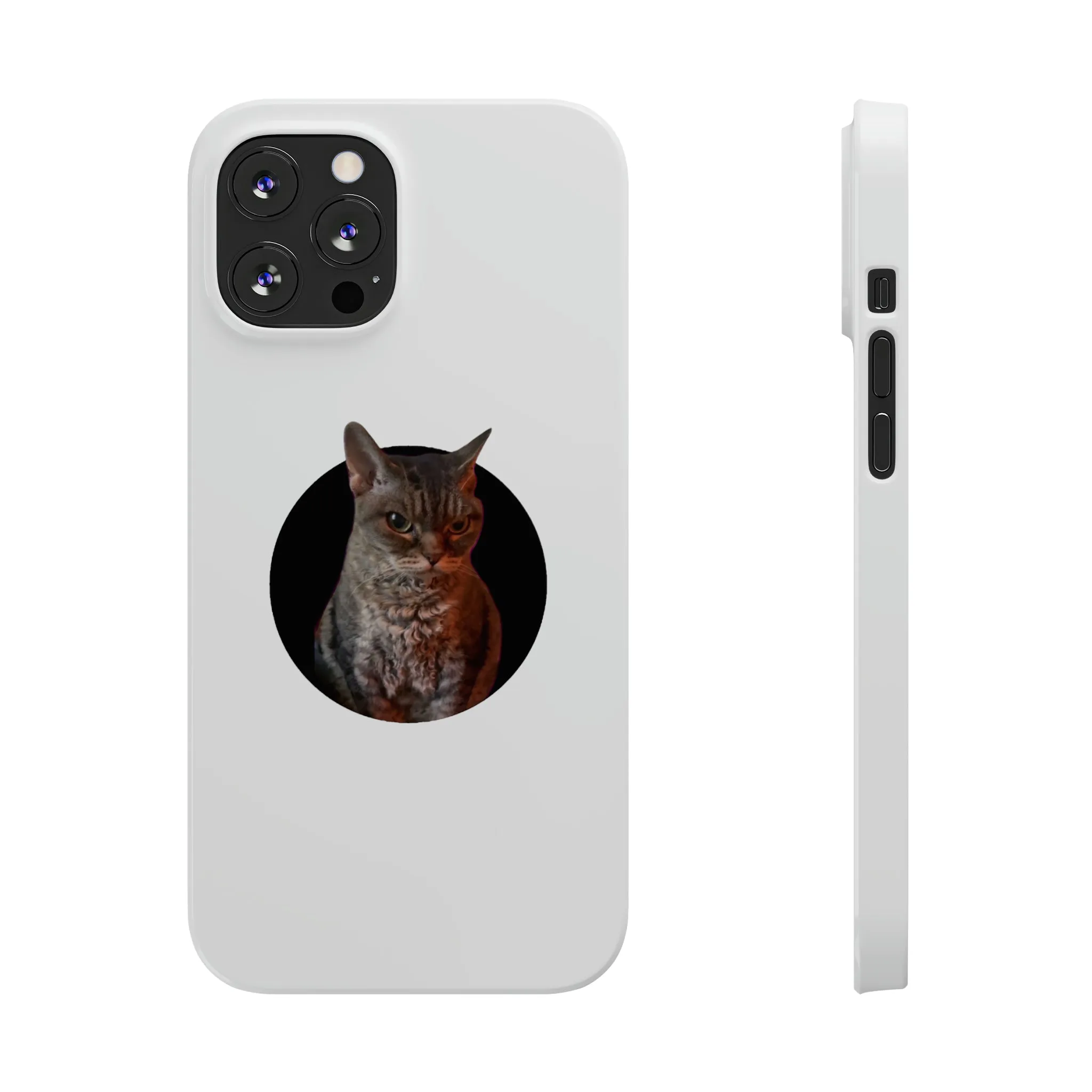 Angry Cat Meme Slim Phone Cases
