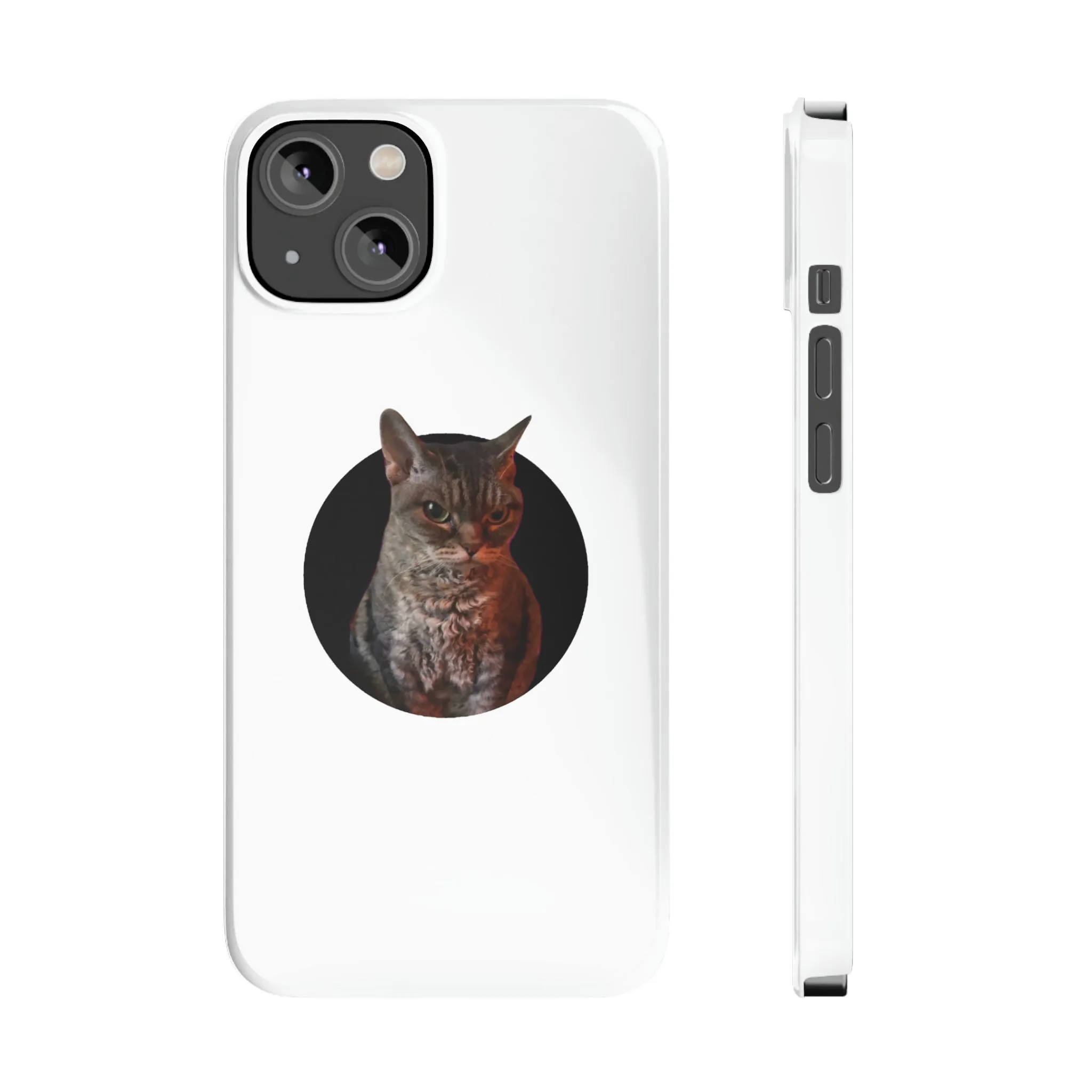 Angry Cat Meme Slim Phone Cases