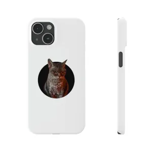 Angry Cat Meme Slim Phone Cases