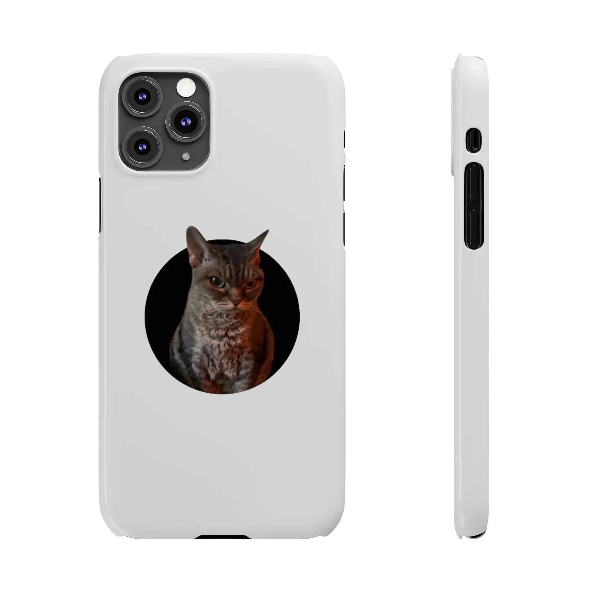 Angry Cat Meme Slim Phone Cases