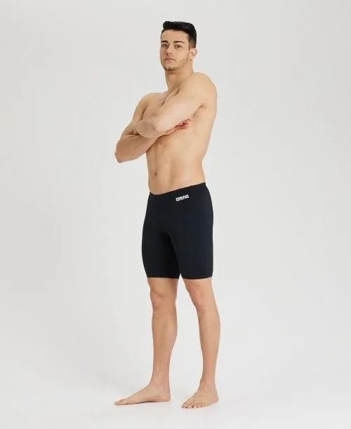 Arena Team Men Swim Jammers Stretchable Sun Protection Athletic Swimwear - Black