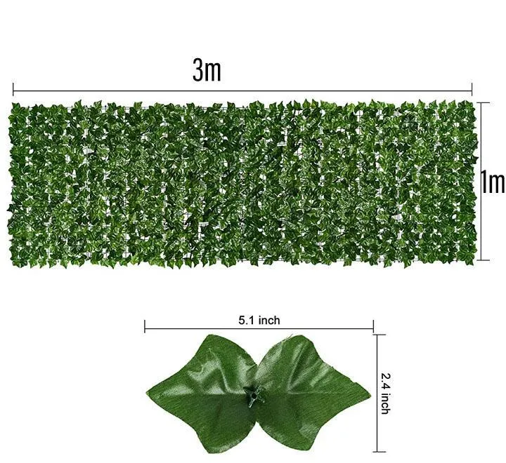 Artificial Ivy Privacy Fence Screen