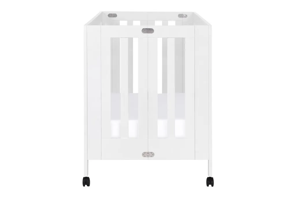 Babyletto Maki Full Size Portable Folding Crib With Toddler Bed Conversion Kit