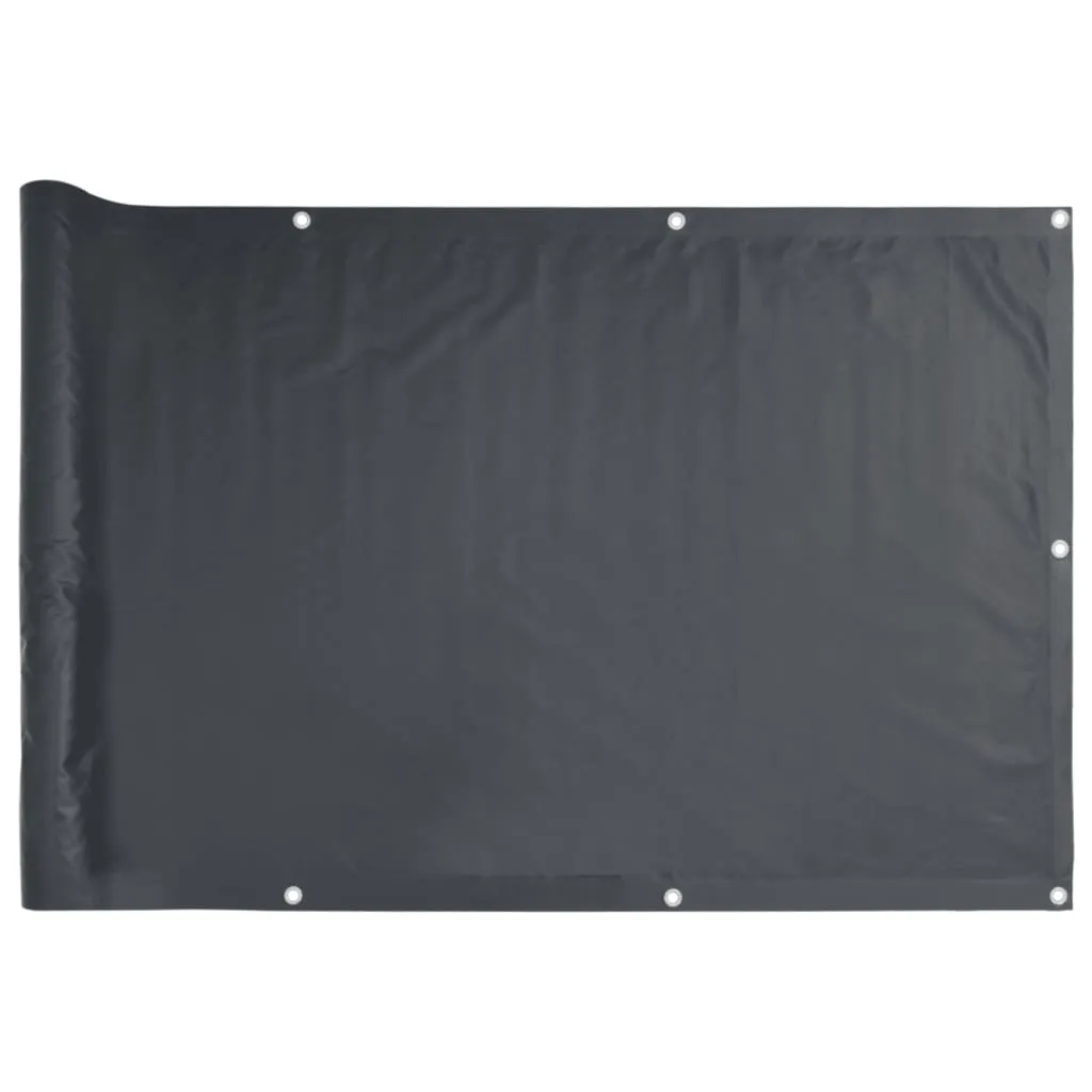 Balcony Privacy Screen Anthracite 1000x120 cm PVC
