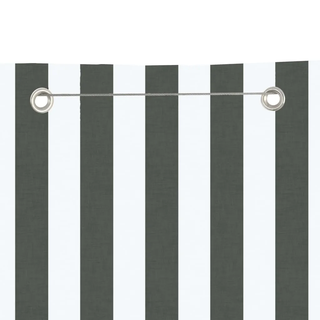 Balcony Screen Anthracite and White 140x240 cm Oxford Fabric