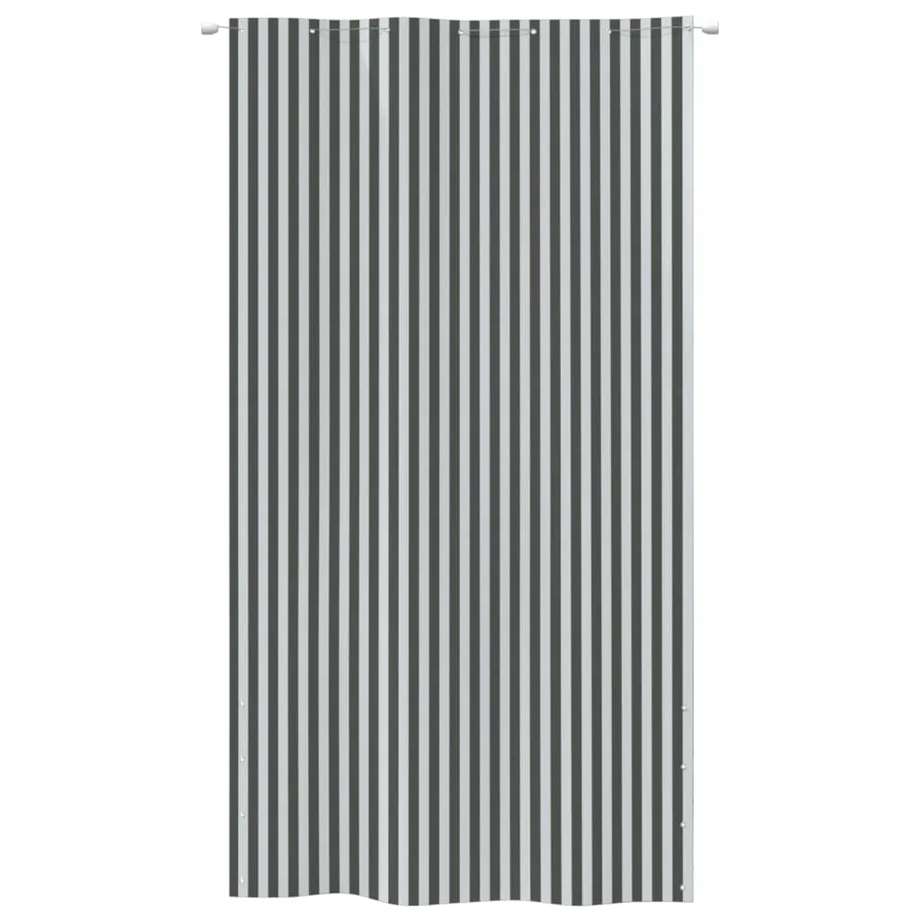 Balcony Screen Anthracite and White 140x240 cm Oxford Fabric