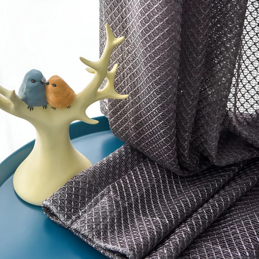 Bryanna Gauze Warp-Knitted Grommet Sheer Custom Curtain