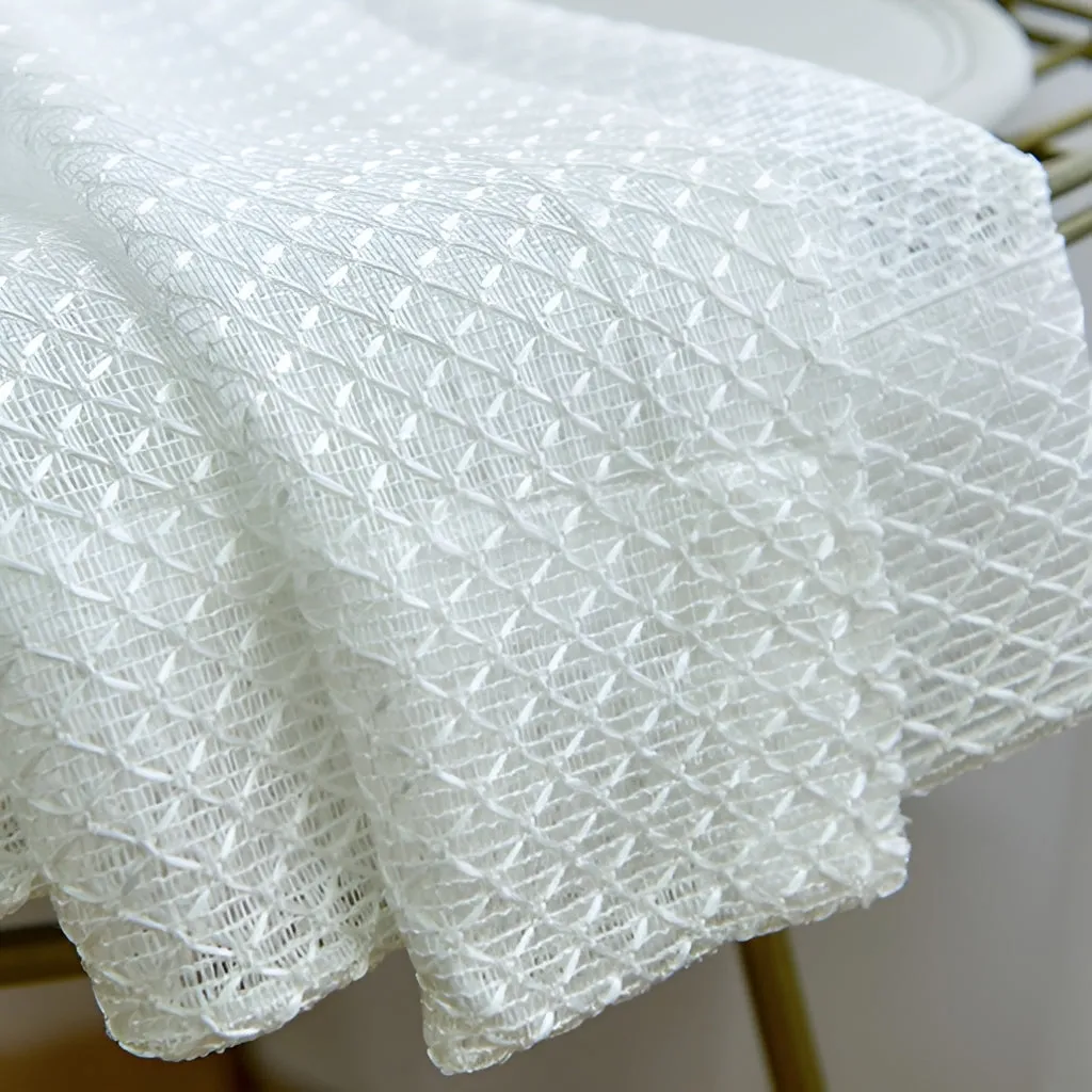 Bryanna Gauze Warp-Knitted Grommet Sheer Custom Curtain