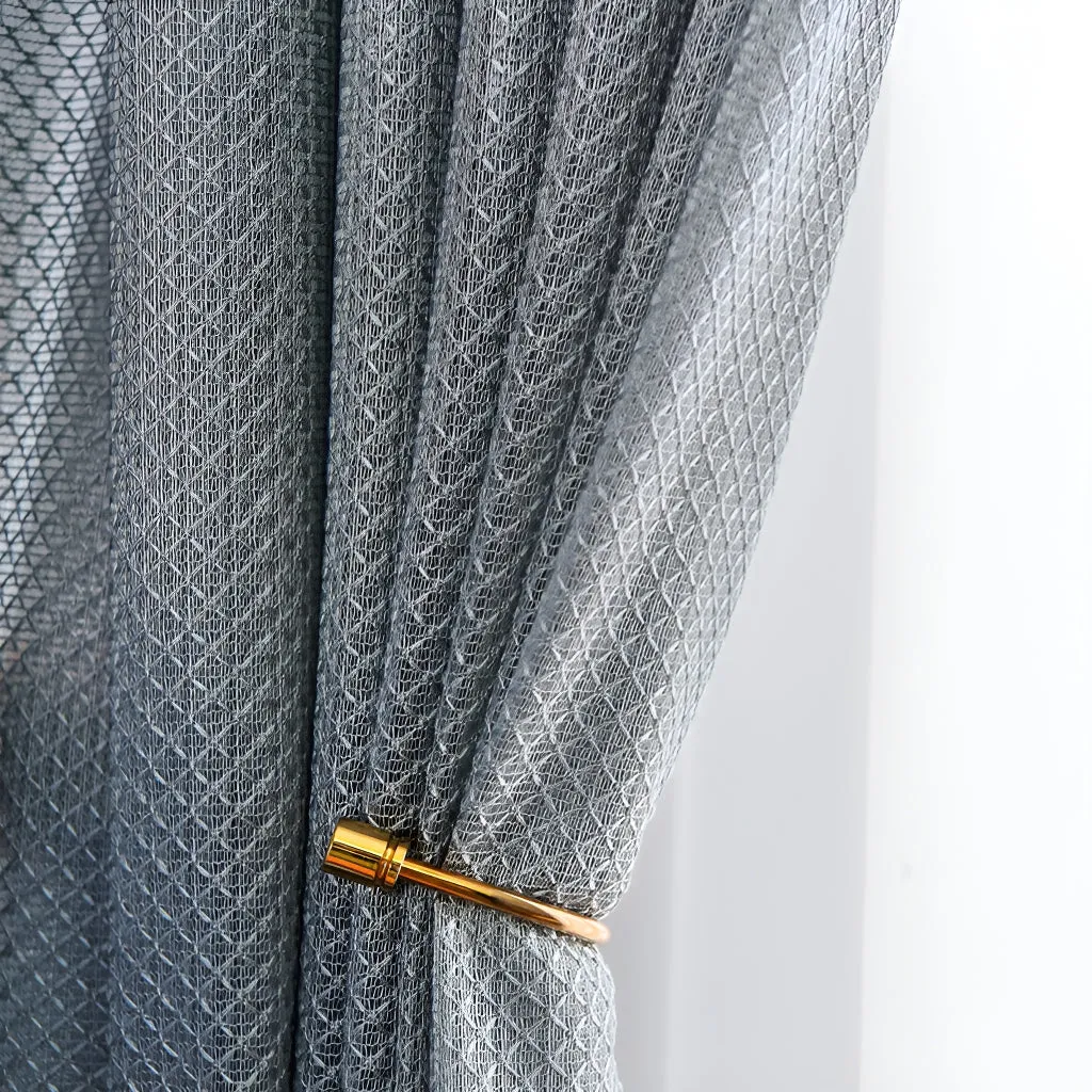 Bryanna Gauze Warp-Knitted Grommet Sheer Custom Curtain