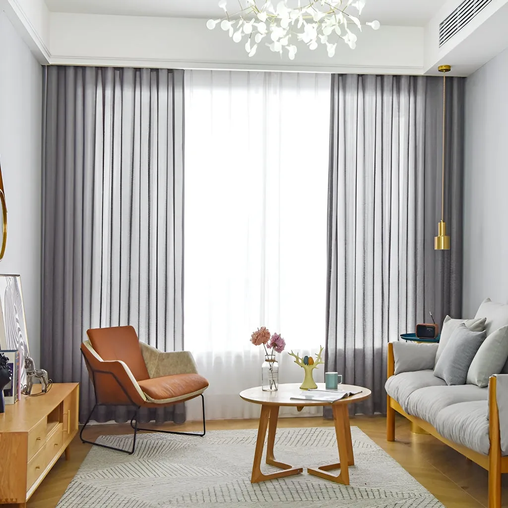 Bryanna Gauze Warp-Knitted Grommet Sheer Custom Curtain