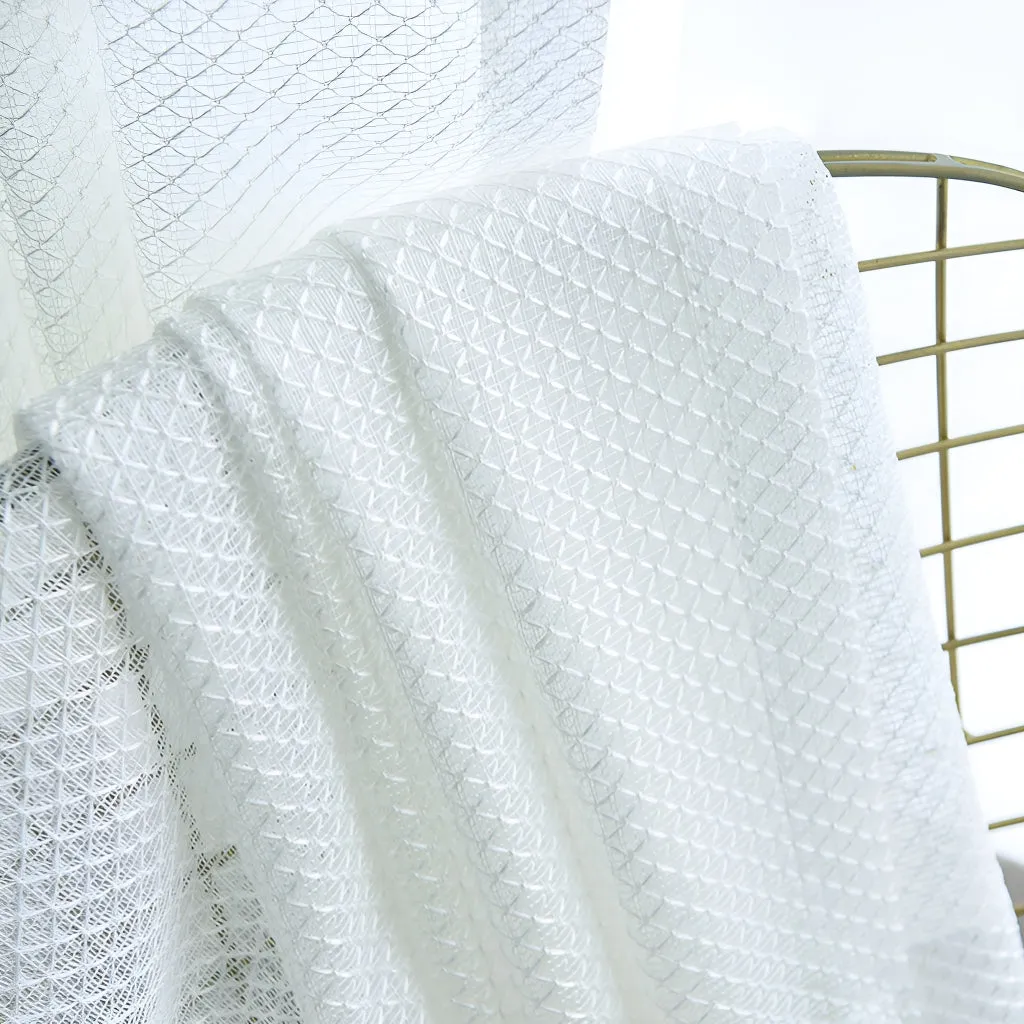 Bryanna Gauze Warp-Knitted Grommet Sheer Custom Curtain
