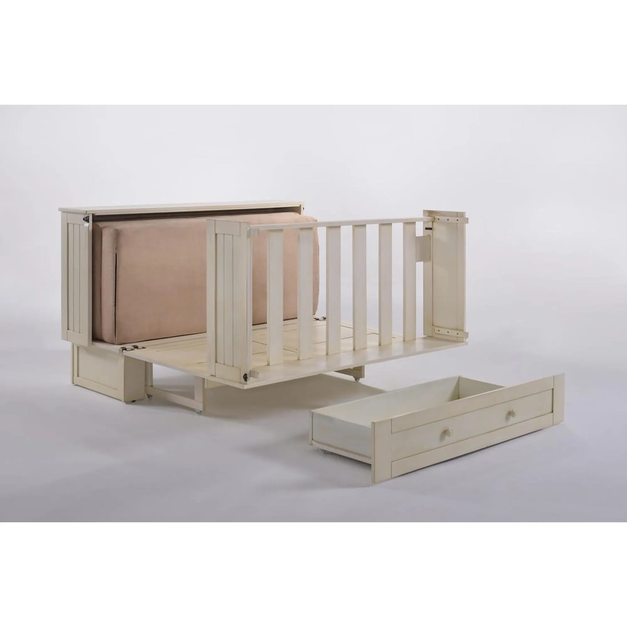 Daisy Murphy Cabinet Bed in White