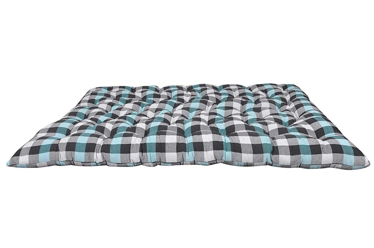 Deevine Craft King-Size Cotton Quilt Mattress | Multicolor Soft Double Bed Gadda | Eco-Friendly, 6X6 Ft Comfort - 72X72X2