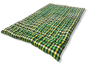 Deevine Craft King-Size Cotton Quilt Mattress | Multicolor Soft Double Bed Gadda | Eco-Friendly, 6X6 Ft Comfort - 72X72X2