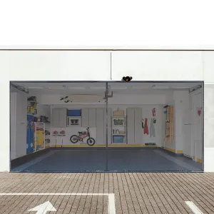 DIY Magnetic Screens for Garage Door Openings 16x7 ft.