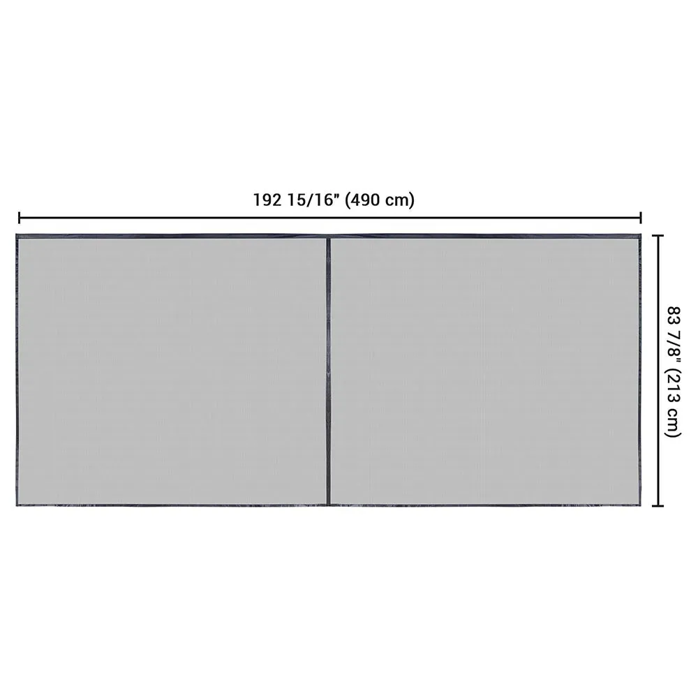 DIY Magnetic Screens for Garage Door Openings 16x7 ft.