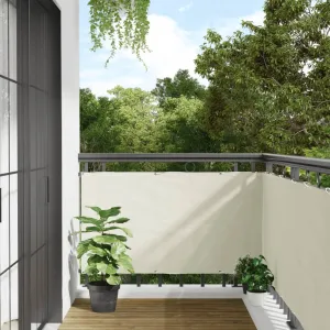 Garden Privacy Screen White 600x75 cm PVC