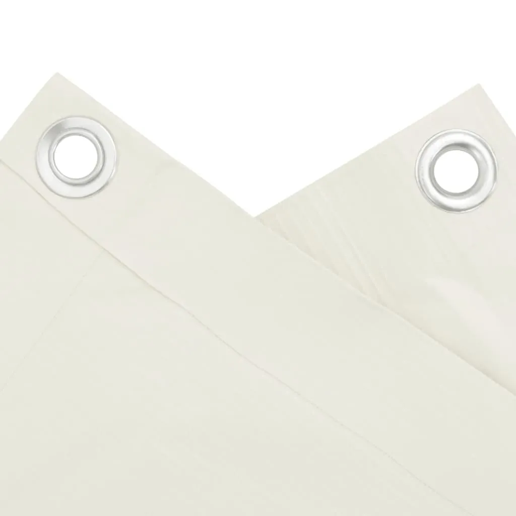 Garden Privacy Screen White 600x75 cm PVC