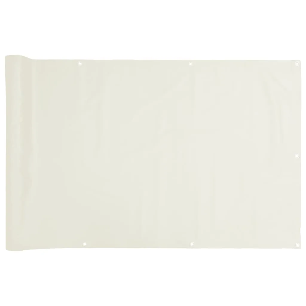 Garden Privacy Screen White 600x75 cm PVC