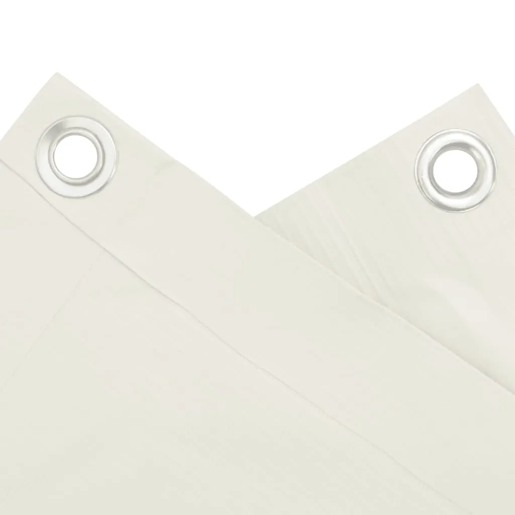 Garden Privacy Screen White 700x75 cm PVC