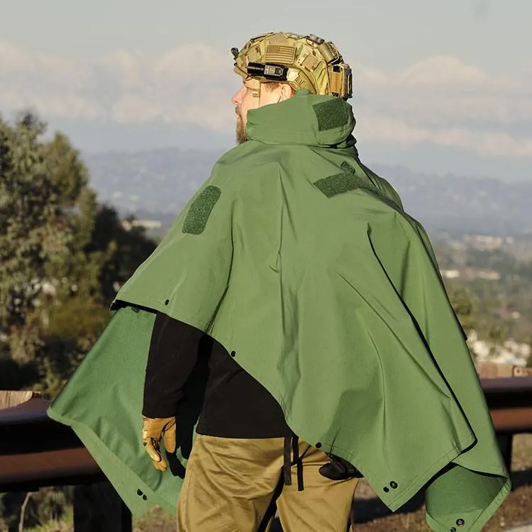 Hazard 4 Poncho Villa 2020 Version Technical Soft-Shell Poncho OD Green
