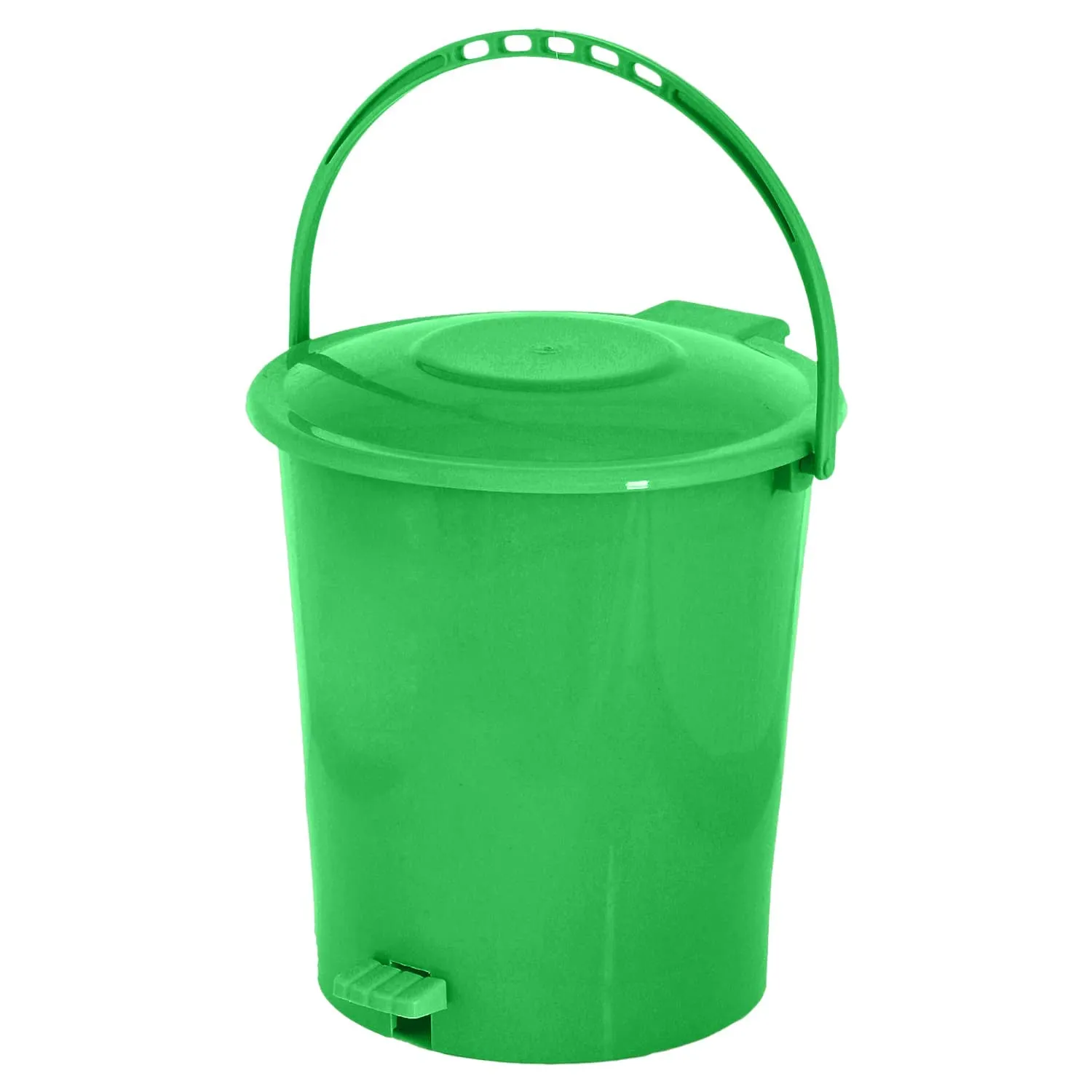 Heart Home Pedal Dustbin|Plastic Pedal Dustbin|Kitchen Waste Paper Bin|Dustbin For Bedroom|10 Liter Dustbin|Pack of 2 (Green)