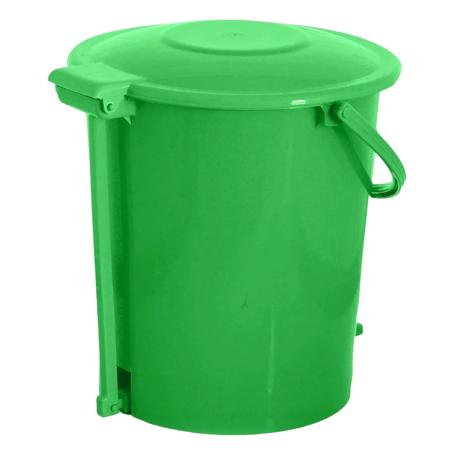Heart Home Pedal Dustbin|Plastic Pedal Dustbin|Kitchen Waste Paper Bin|Dustbin For Bedroom|10 Liter Dustbin|Pack of 2 (Green)