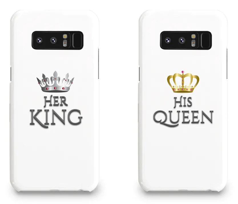 Her King & His Queen - Couple Matching Phone Cases