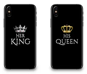 Her King & His Queen - Couple Matching Phone Cases