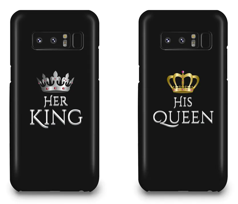 Her King & His Queen - Couple Matching Phone Cases