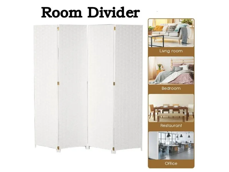 Hotel/Home Woven Design Folding Screen Privacy Room Divider 1.8M