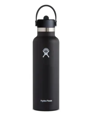 Hydroflask 21oz Standard Mouth (621ml) with Flex Straw Cap