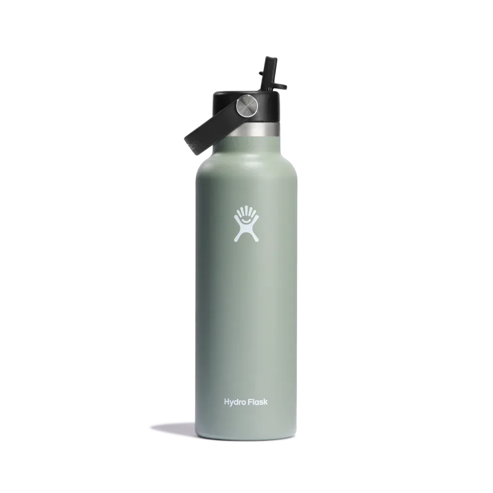 Hydroflask 21oz Standard Mouth (621ml) with Flex Straw Cap