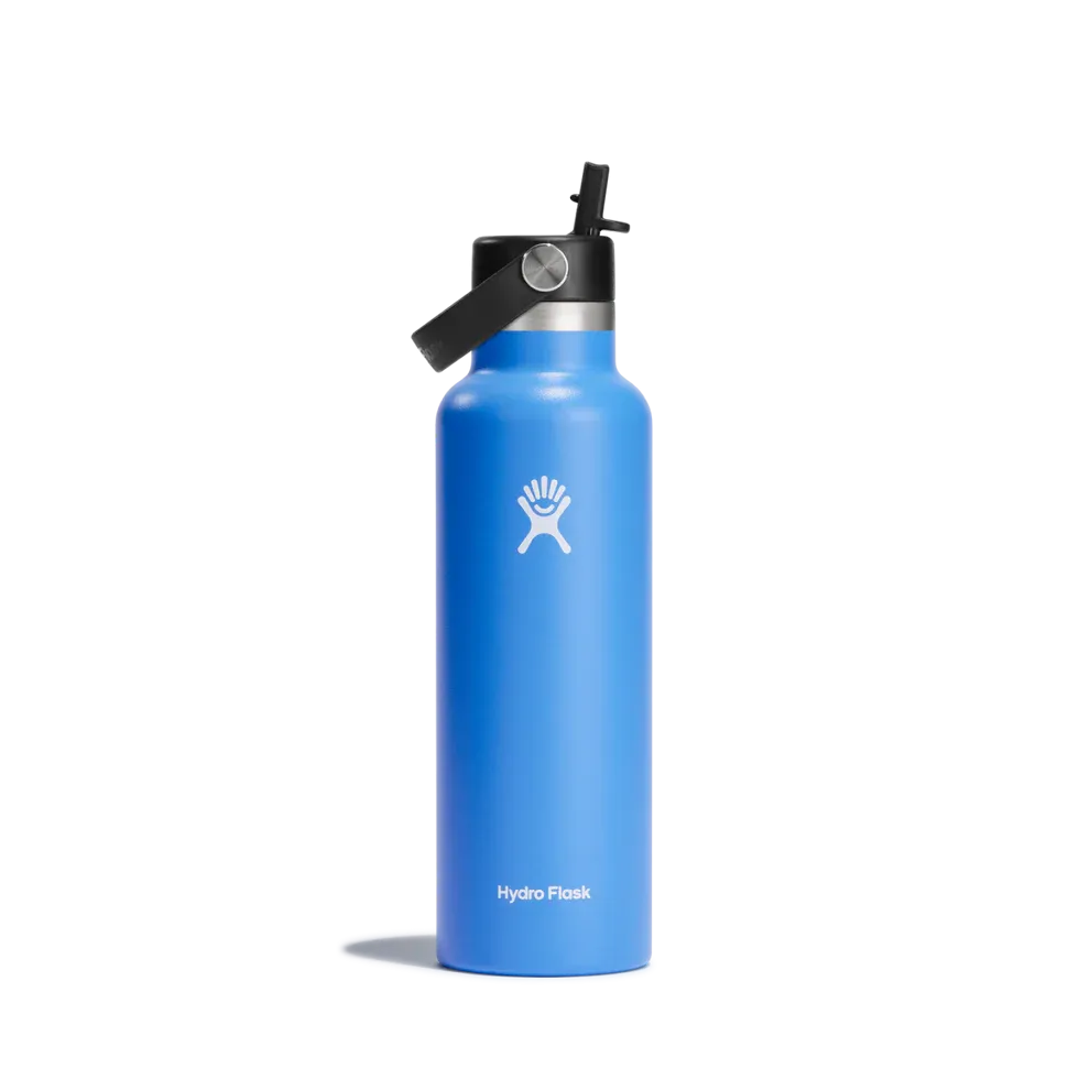 Hydroflask 21oz Standard Mouth (621ml) with Flex Straw Cap