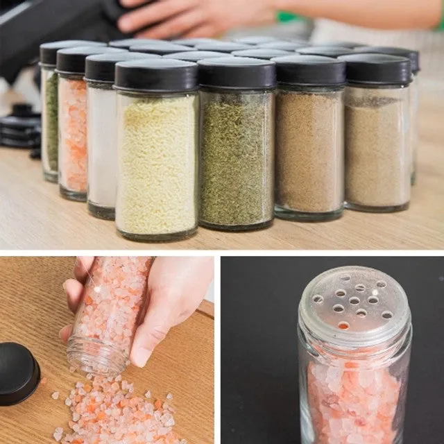 Kitchen Cabinet Rotating Spice Rack With 18 Jars Dp-17