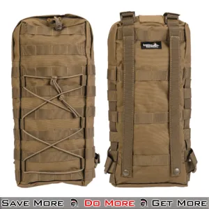 Lancer Tactical Attachable Hydration Pack Tan Tactical MOLLE Bag for Outdoor Use
