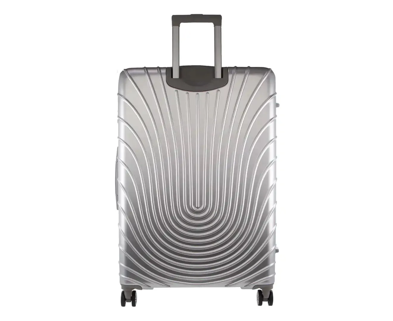 Pierre Cardin Hard Shell 4 Wheel Suitcase - Large - Silver - Expandable - Lightweight