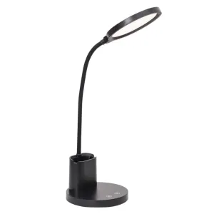 Quinn Rechargeable LED Table Lamp Black