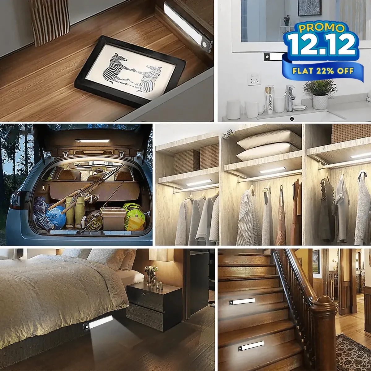 Rechargeable Motion Sensor LED Light