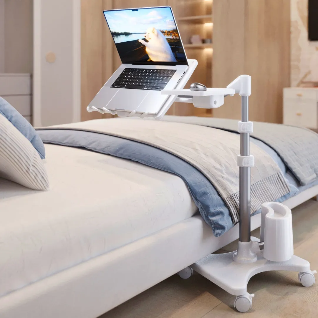 REFURBISHED LEVO G2 Deluxe Rolling Laptop Stand WITH Mouse Tray 33801