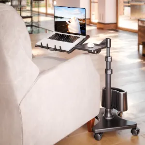 REFURBISHED LEVO G2 Deluxe Rolling Laptop Stand WITH Mouse Tray 33801